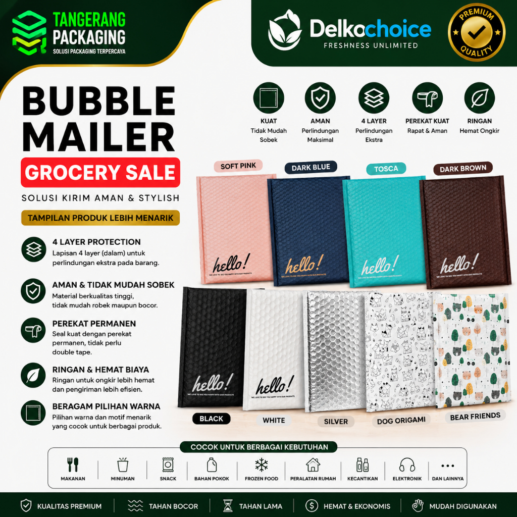 Amplop Bubble - Bubble Mailer Rusfet