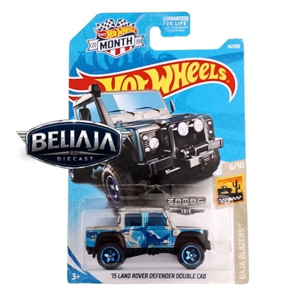 HOT WHEELS 15 LAND ROVER DEFENDER DOUBLE CAB ZAMAC