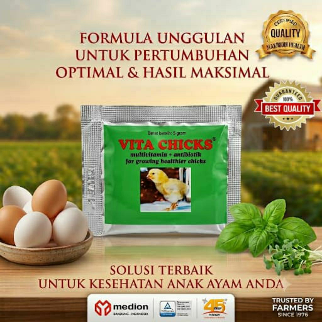 Vita chicks / vita chick 5 gr / vitamin anak ayam