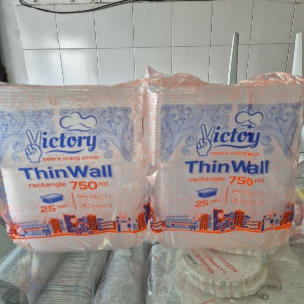 THINWALL rectangle 750ML persegi panjang 750ML