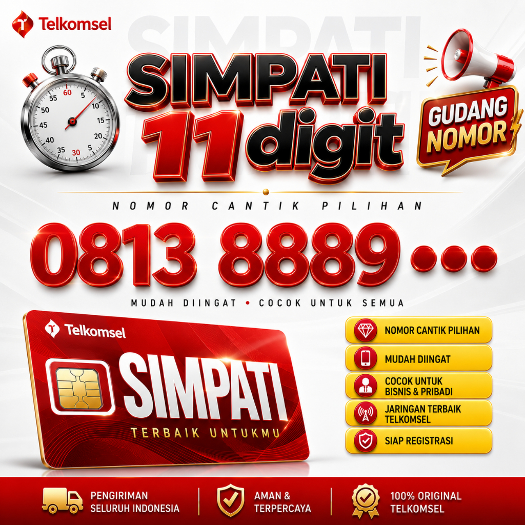 Nomor Cantik Telkomsel SIMPATI 11 DIGIT Nomer Cantik Telkomsel 11 Digit Simpati No Simpati Cantik 88