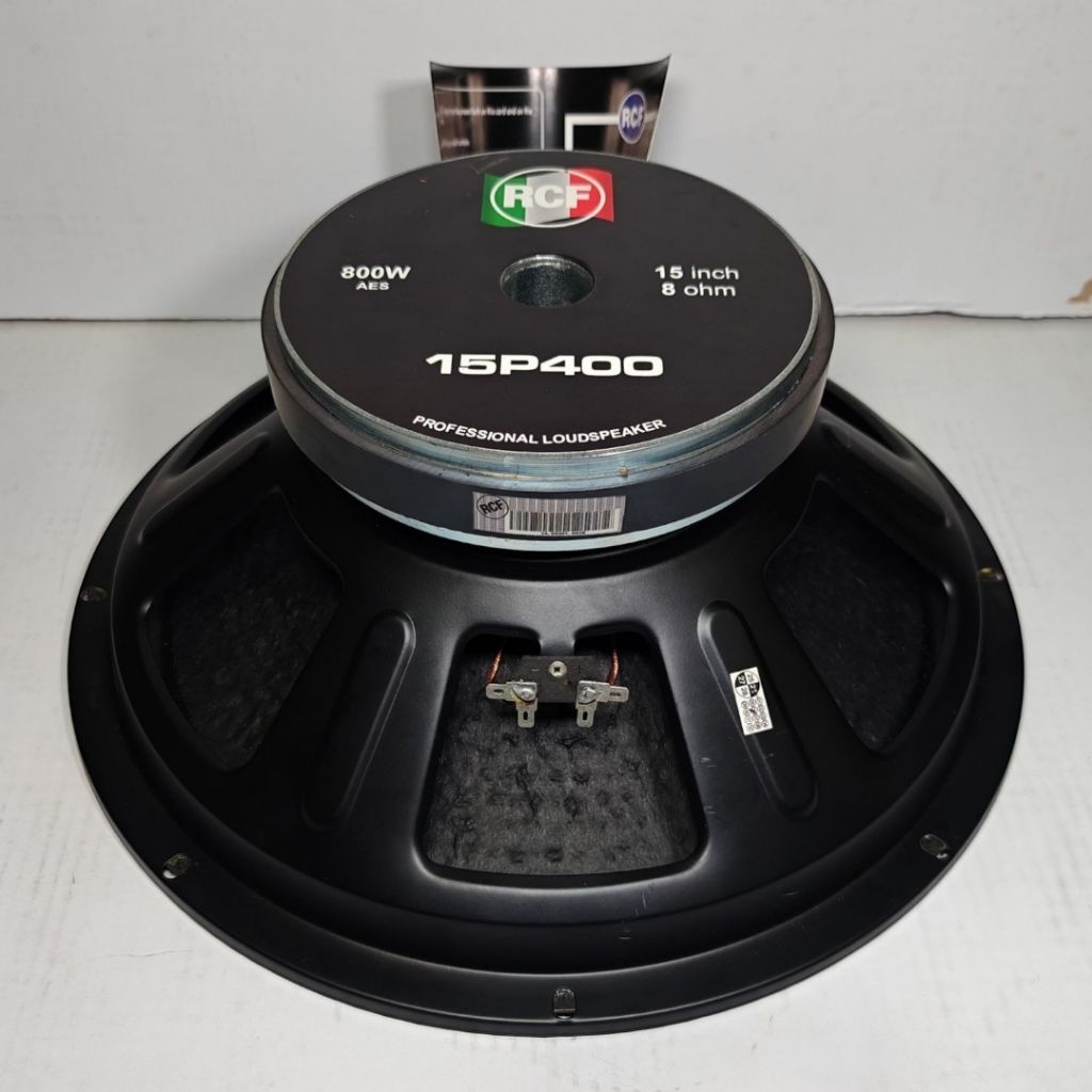 Komponen Speaker / 15 Inch / RCF 15P400 M Bodi Besi / VC 3 IN / RCF 15 P400 M Besi Diral Grade A / 9
