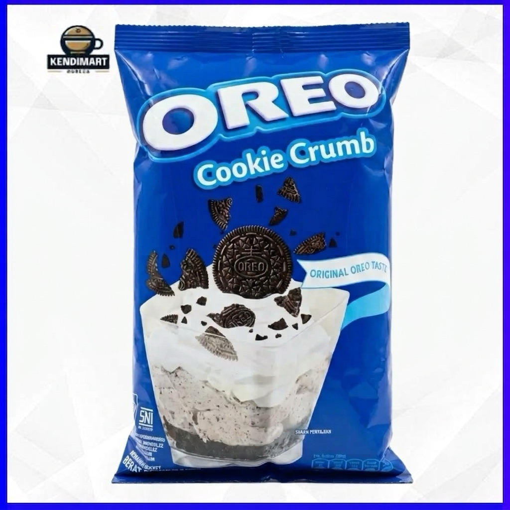 Oreo Crumb Cookie 1 KG - Bubuk Kasar Biskuit Asli, Tanpa Krim, Cocok untuk Toping