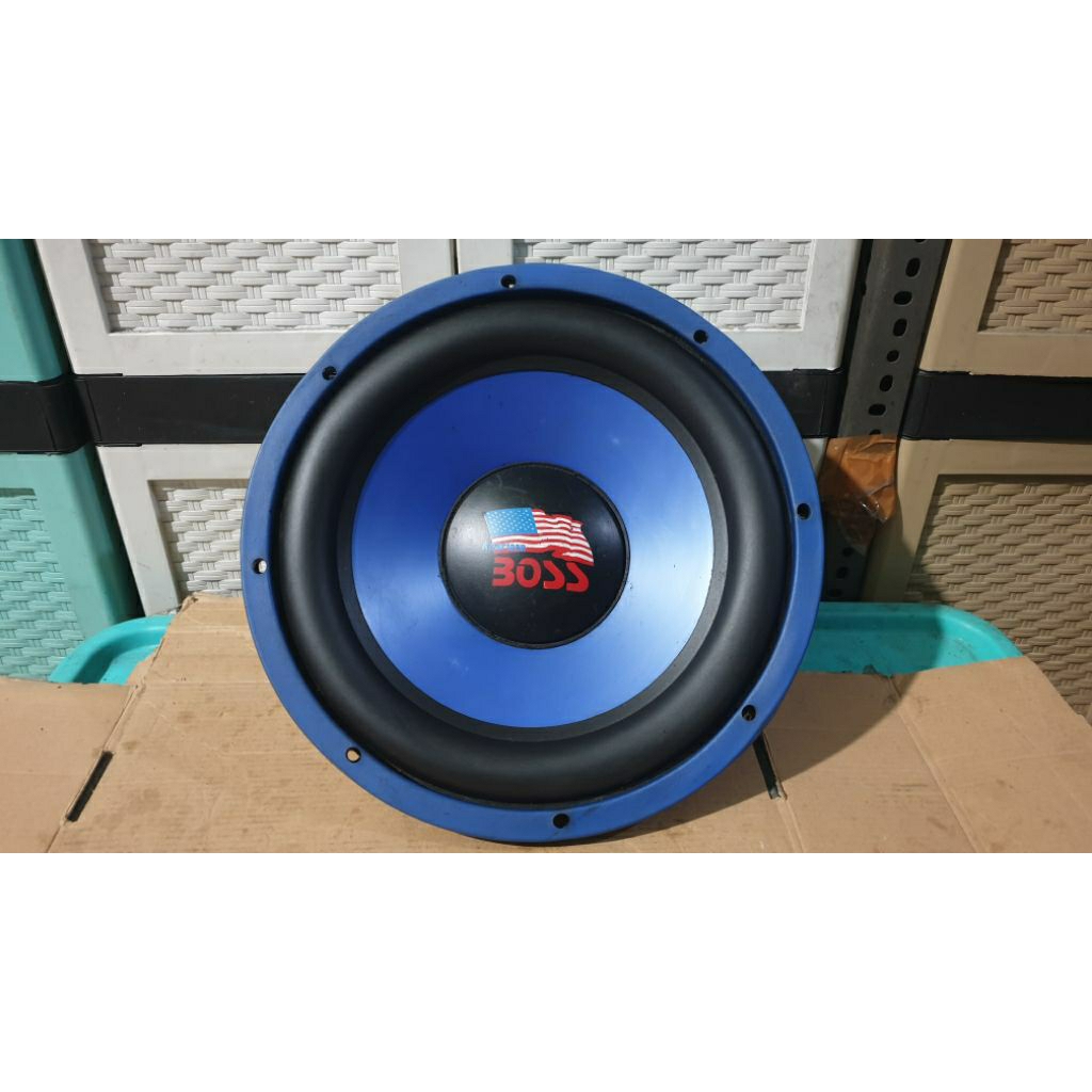 subwoofer mobil 12inch double voice coil american boss second bekas normal siap pakai sudah di tes