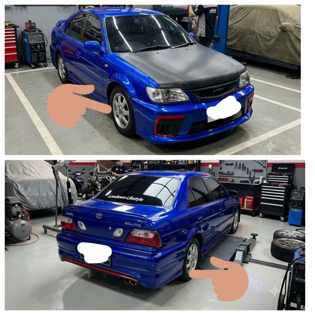 bemper soluna custom sportrex Toyota soluna