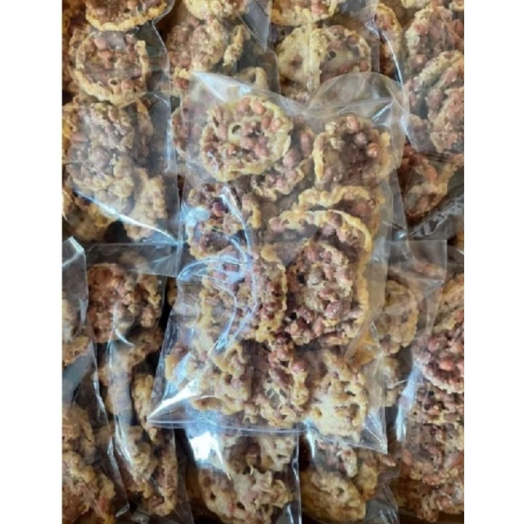 Peyek kacang bulat 250gr/500gr cemilan purworejo