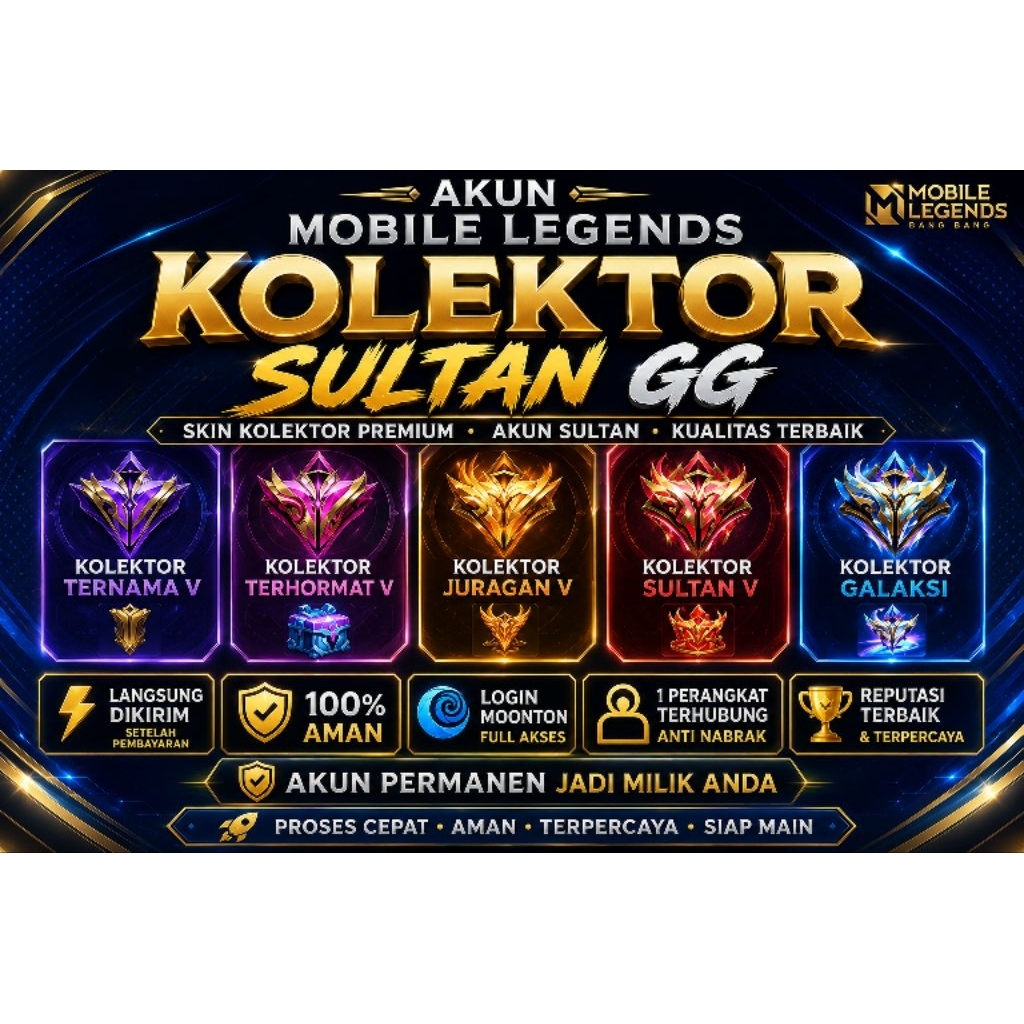 Akun mobile legend  kolektor SULTAN GG