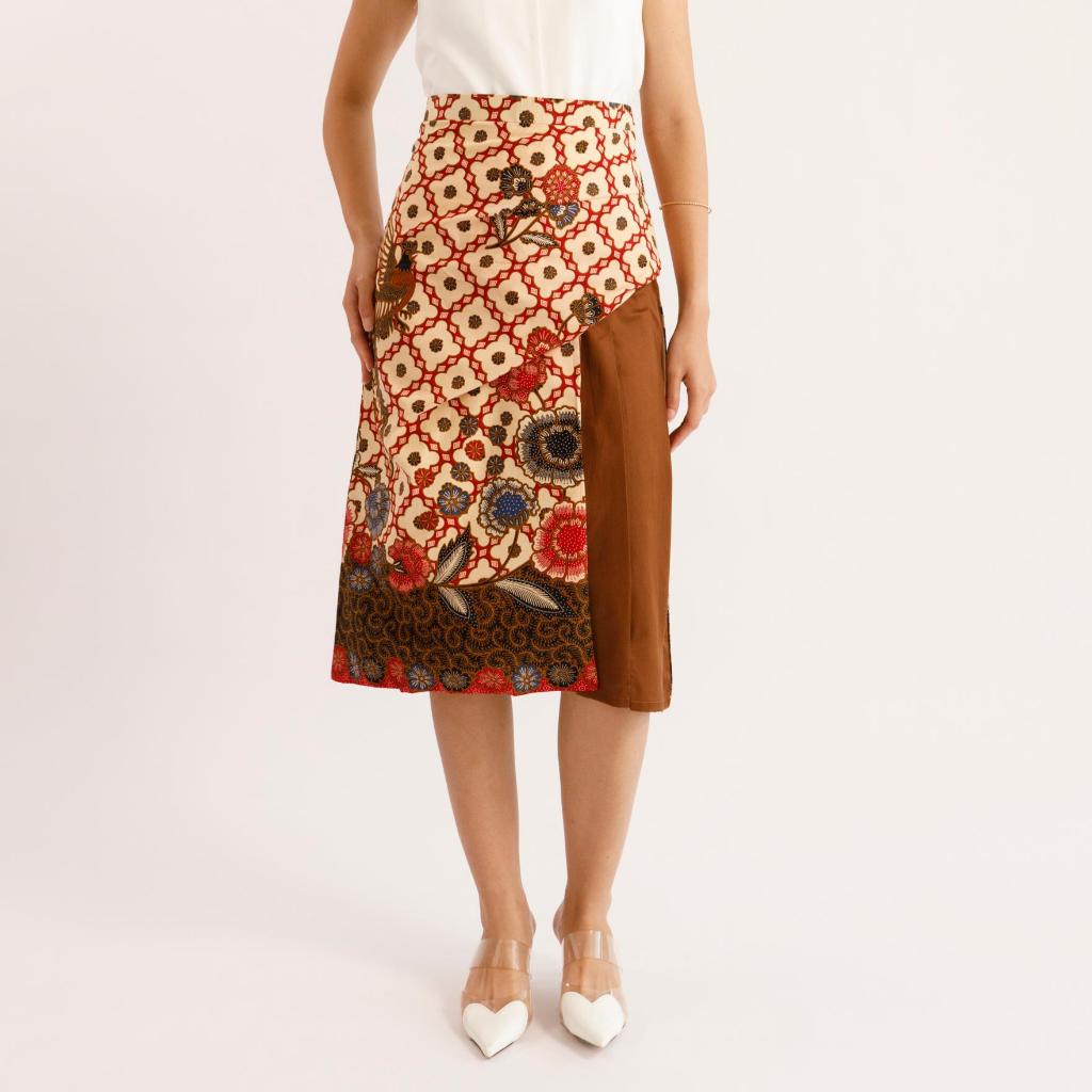 Melvee Batik - Harumi Skirt - Bawahan Batik Rok Wanita Batik Modern