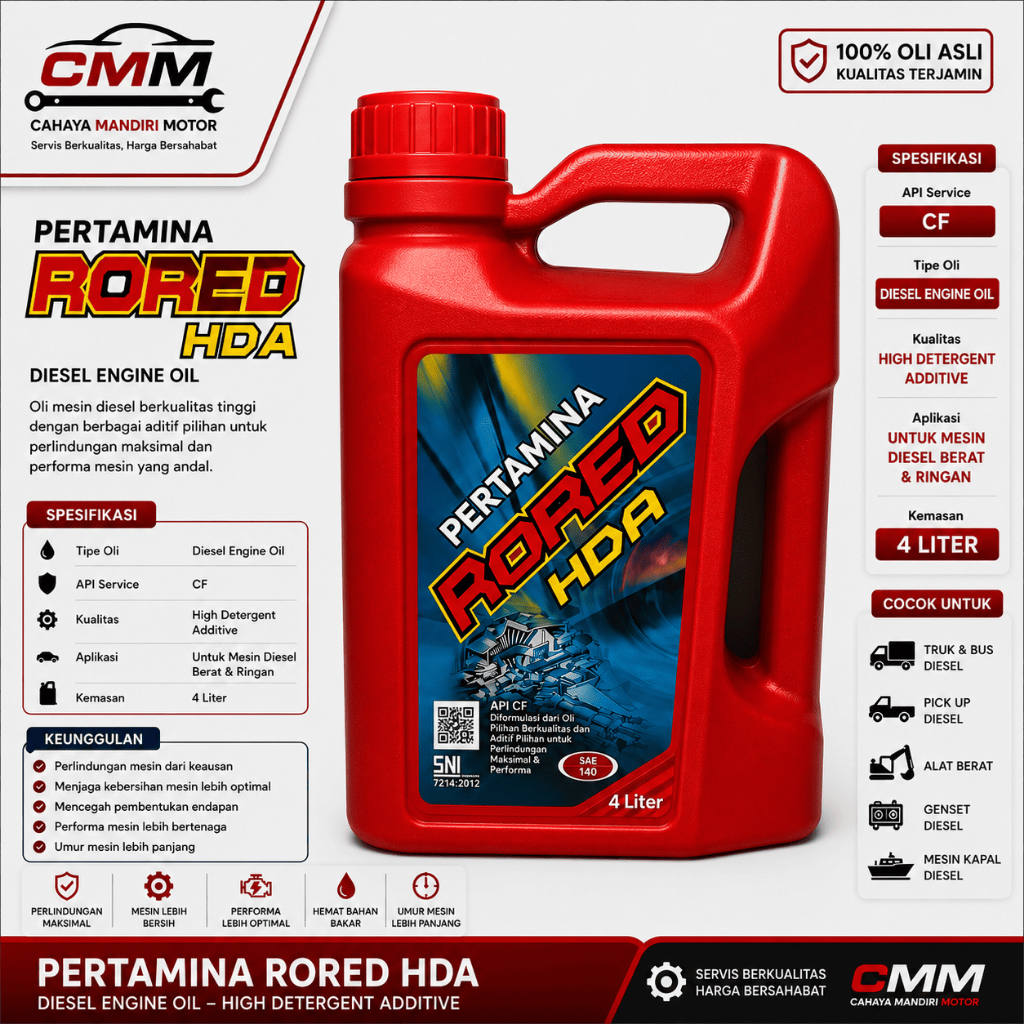 PERTAMINA RORED HDA SAE 140 4L