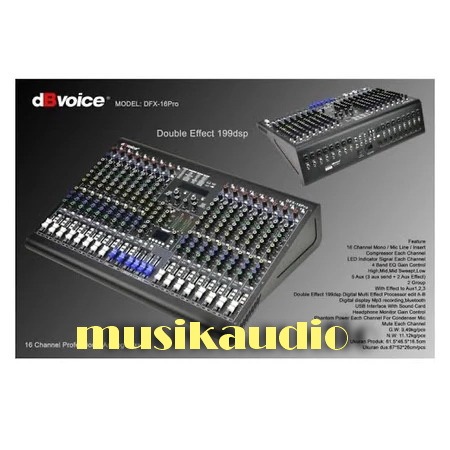 MIXER DBVOICE DFX16PRO DFX 16 PRO DFX16 PRO DFX 16PRO ORIGINAL