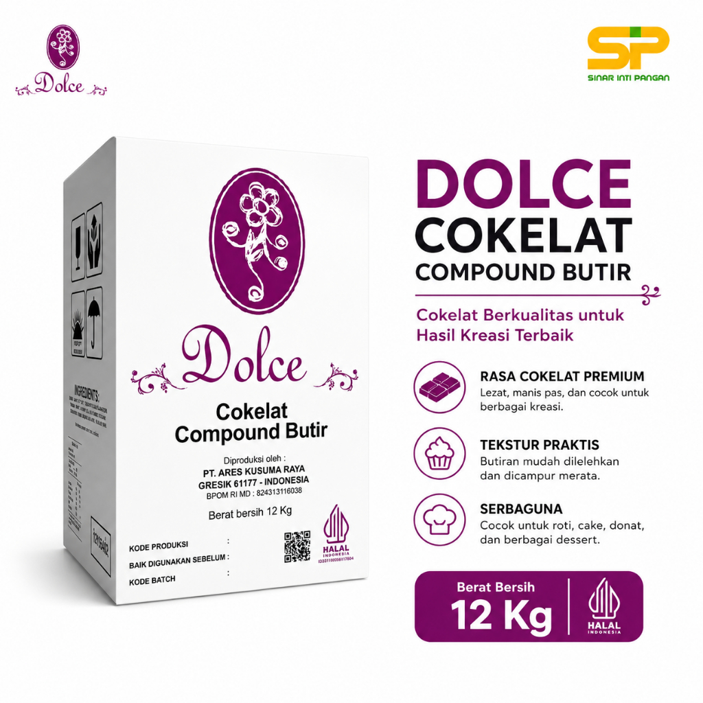 Dolce Meses Cokelat 12kg & Meses Coklat Winter 12,5kg 1 Carton