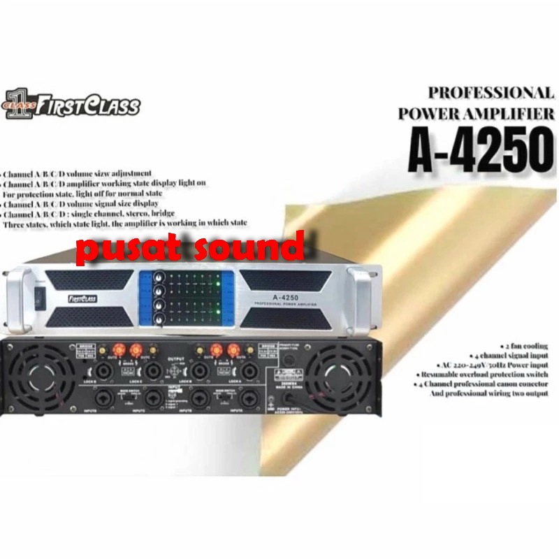 Power Firstclass FC A 4250  / FCA4250 Original Amplifier FC A4250 - 4 Channel