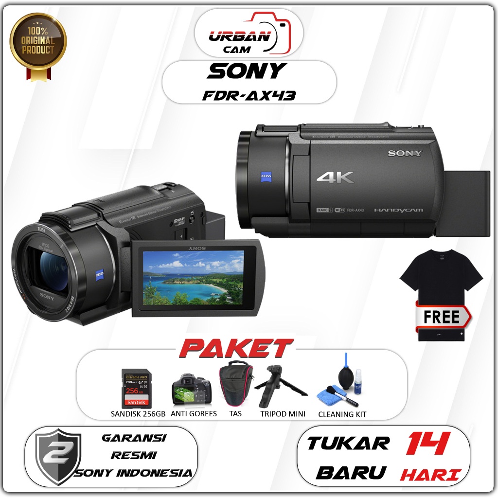 Sony FDR-AX43A UHD 4K Handycam Camcorder / Sony FDR AX43 / Sony AX43