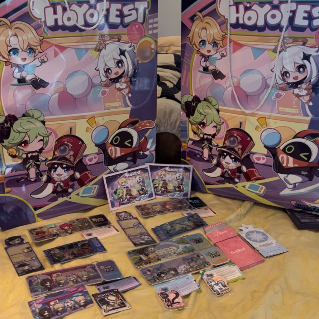 HoyoFest 2026 Genshin Impact Honkai Star Rail ZZZ Karakter Kartu Redeem Code Stiker Dan Tas Hadiah U