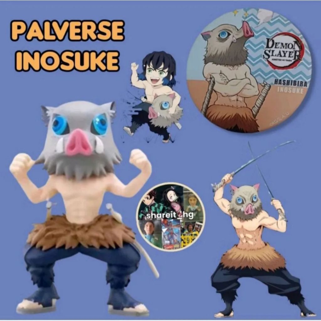 Demon Slayer x Palverse, Inosuke + free pin Demon Slayer adinata Inosuke