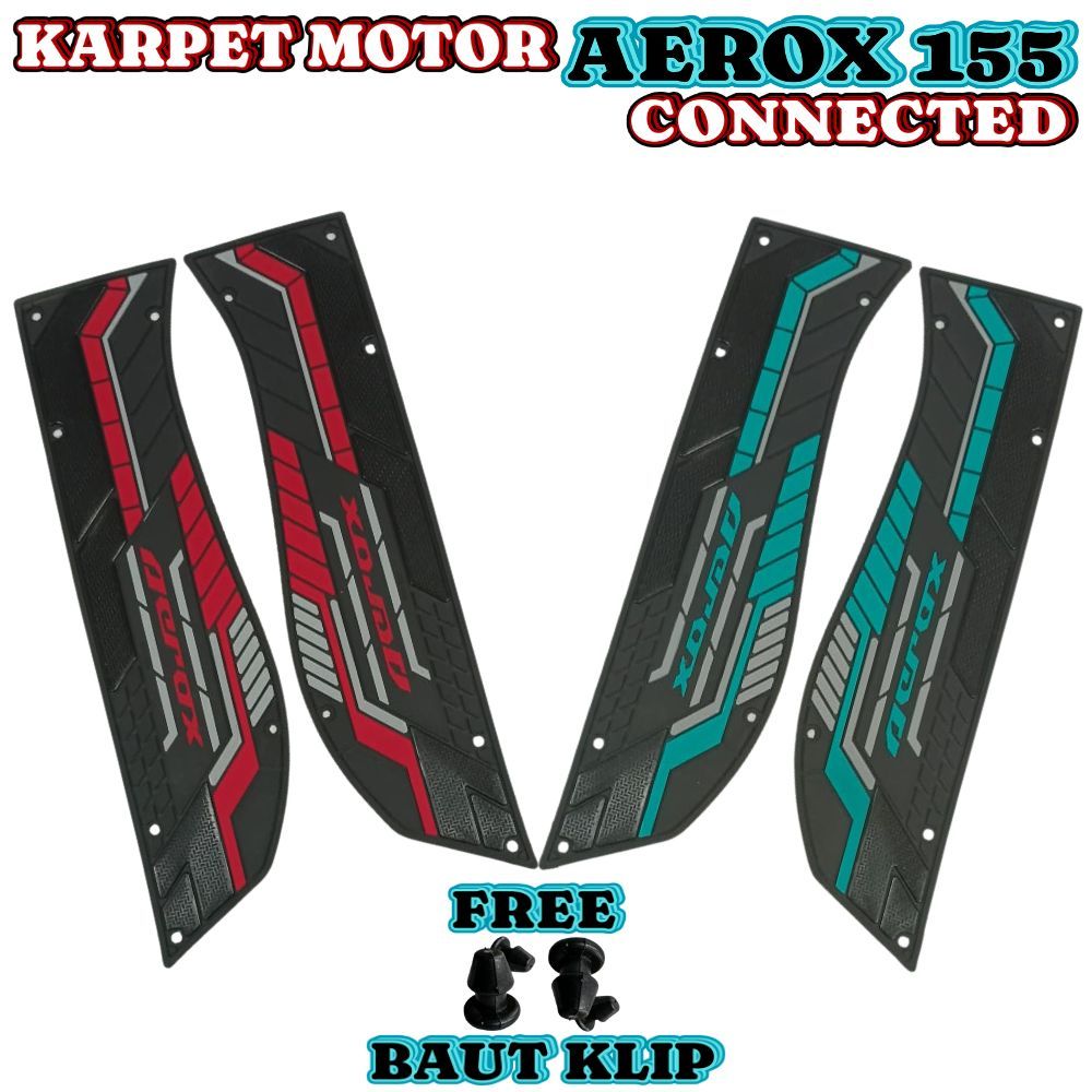 Karpet Motor Aerox 155 Tahun 2020-2024 Pijakan kaki Aerox 155 Connected