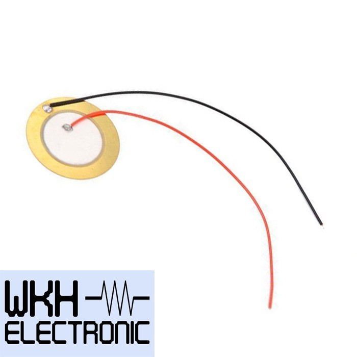 Piezo 27mm Sounder Sensor Trigger Drum Disc with Wire Copper Piezo Elements 27 mm