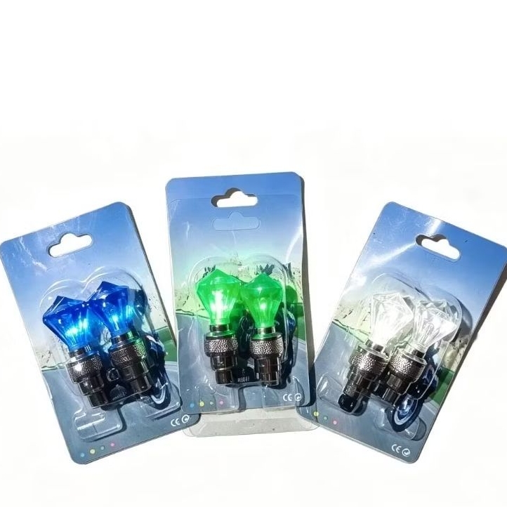 Lampu LED Pentil sepeda aksesoris - sepeda,mobil,motor