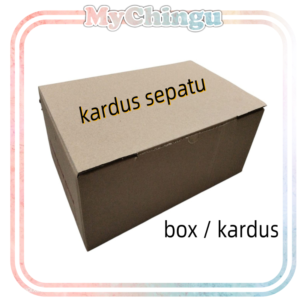 Chingu - Kardus Sepatu Kotak Sepatu Polos Karton Box Coklat Packing Sepatu Packing Sandal Kotak Sepa