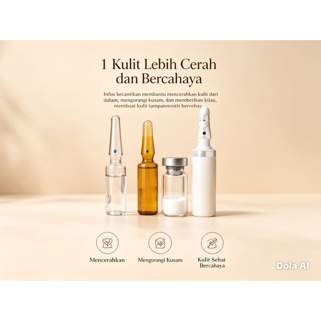 Infus Milky whitening susu Stemcell Dan Glutathion 0riginal