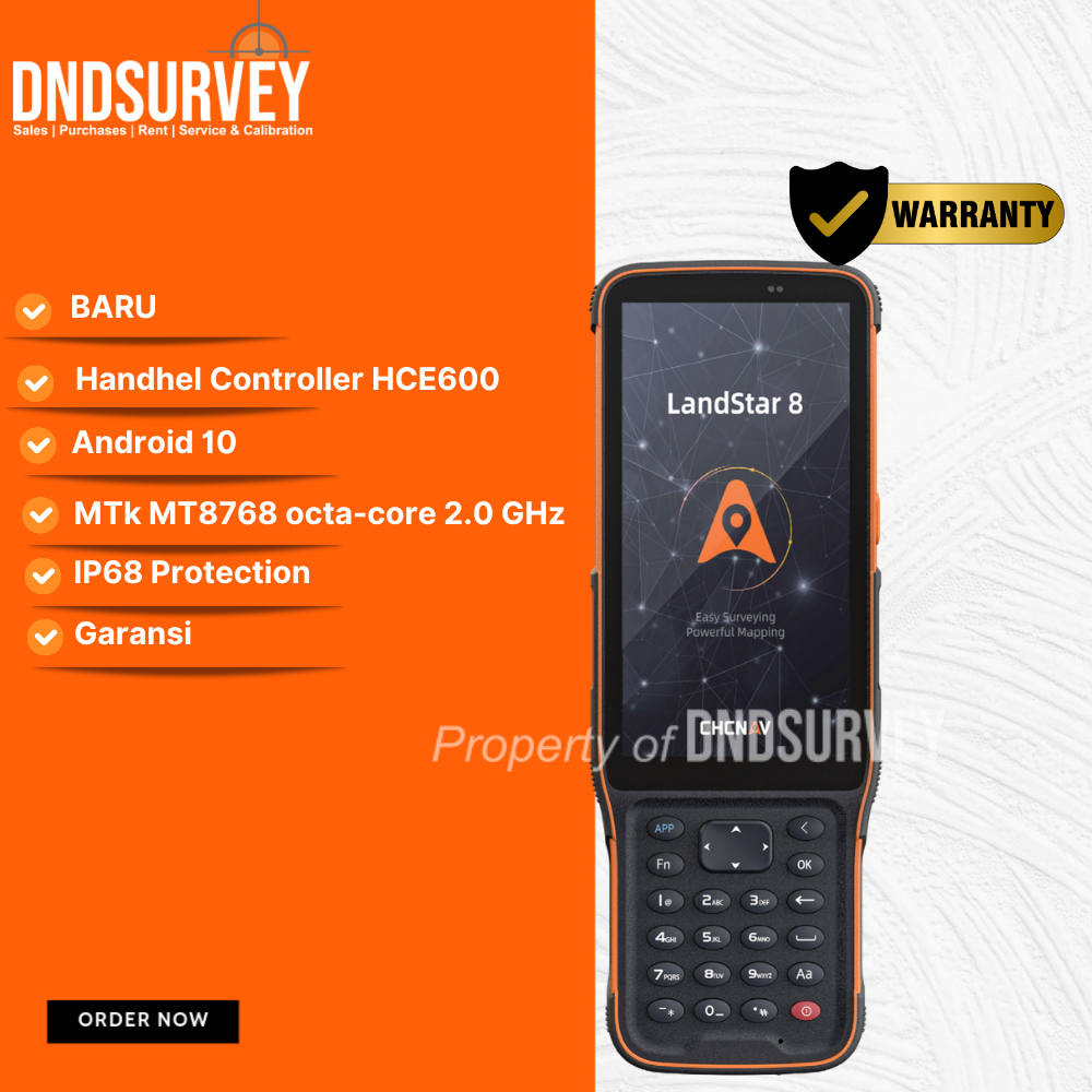 Handheld Controller HCE600 Android 10 MTK MT8768 IP68 untuk Surveyor LandStar 8