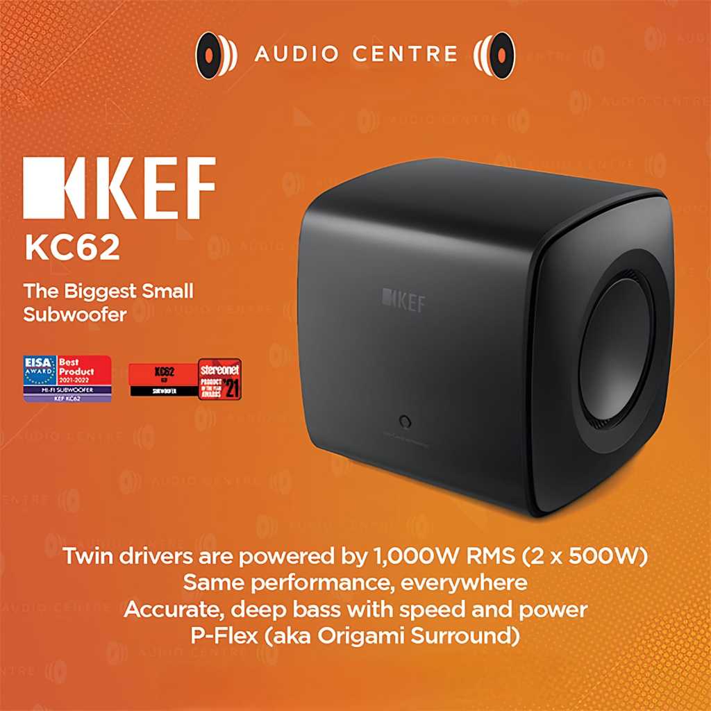 KEF KC62 Active Subwoofer The Biggest Small Subwoofer