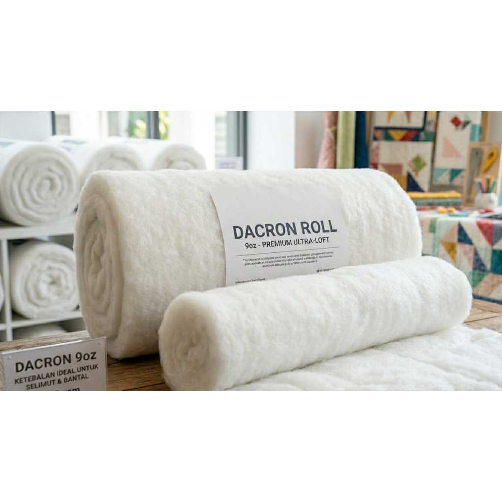 Dacron Lembaran Padding Grade A+ lebar 240 CM Tebal 9Oz Meteran Sangat Empuk 1METER
