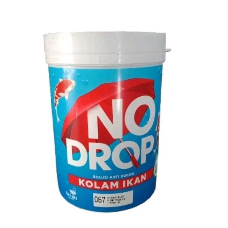 No drop cat kolam ikan kemasan 1 kg warna hitam dan biru solusi anti bocor