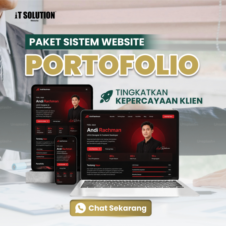 Butuh Website Portofolio Profesional? IT Solution Siap Membuat Website Portofolio Sesuai Kebutuhan