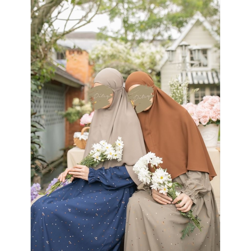 SIAP KIRIM GAMIS DITSY NIGHTGOWN SIZE XL,XXL,XXXL//BUSUI FRIENDLY