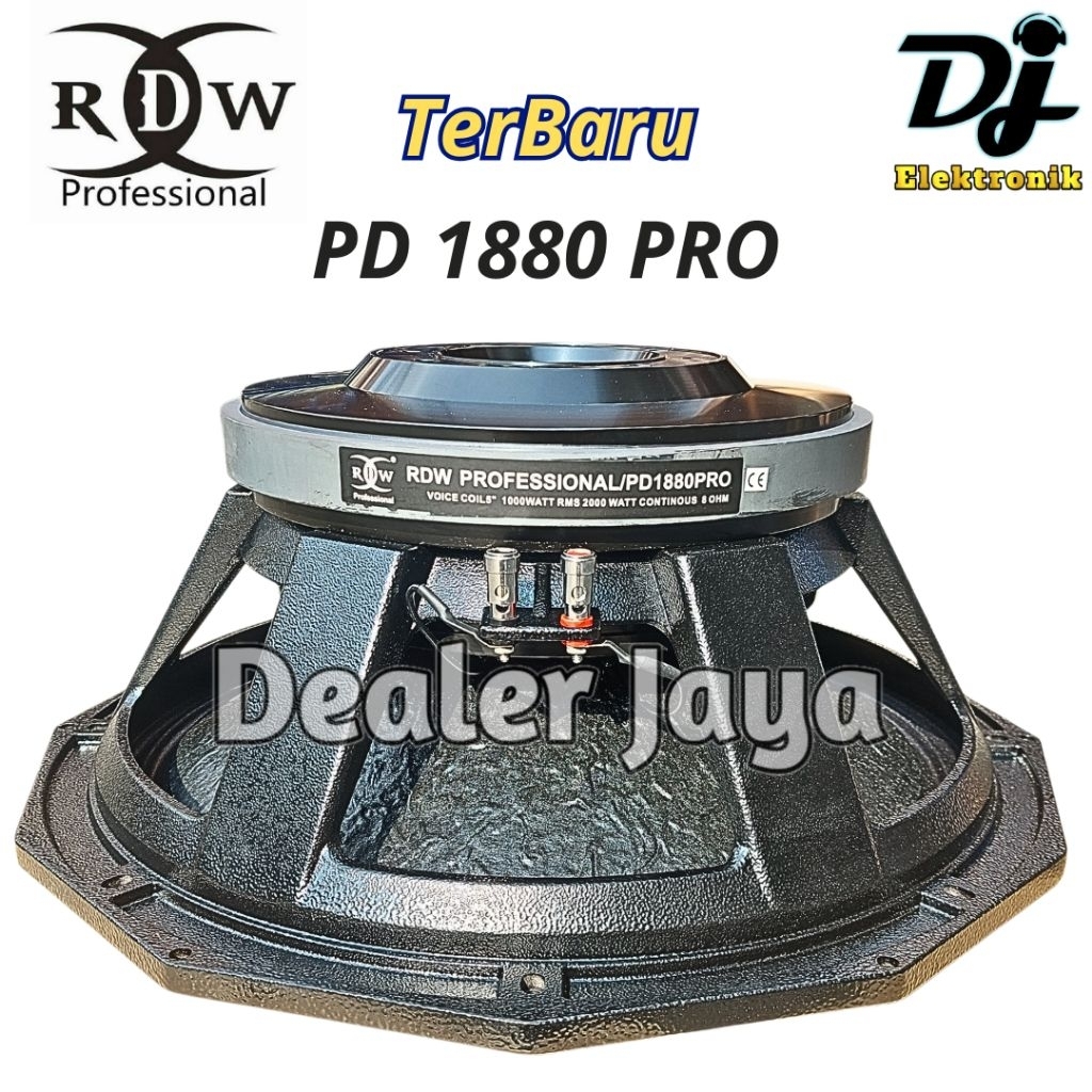 RDW _ 18 PD 1880 / 18 PD1880 PRO - Speaker Komponen (18 inch)