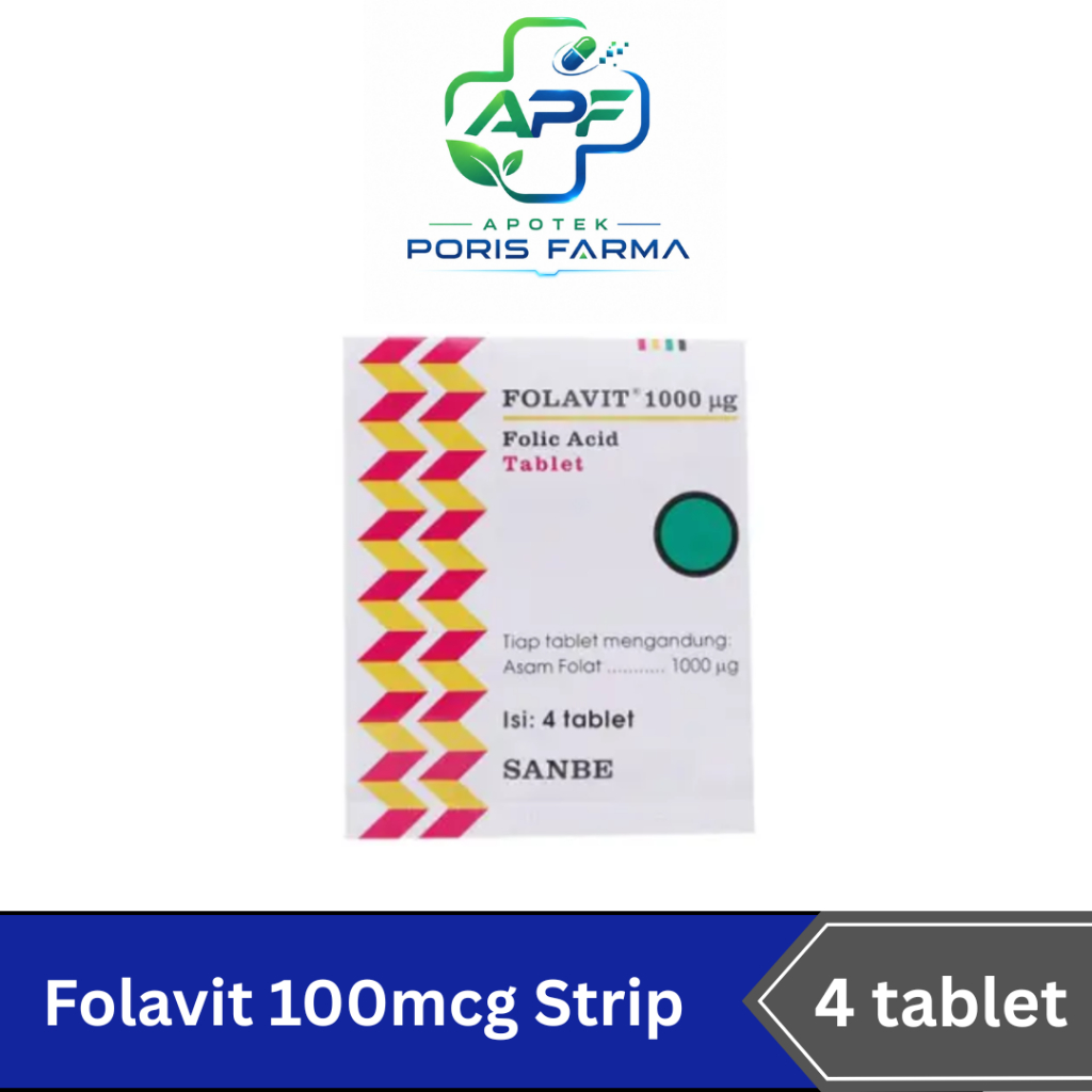 Folavit 1000mcg (Asam Folat 1000mcg)