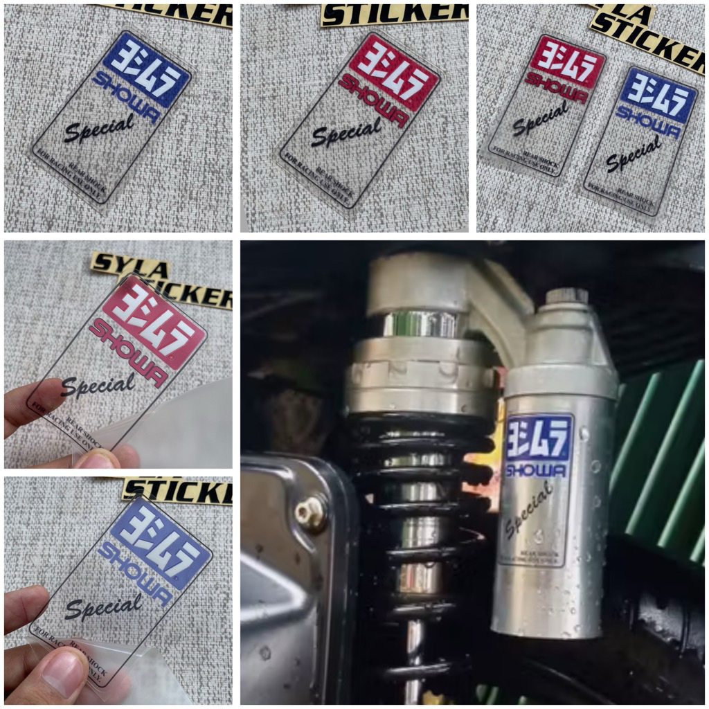 Sticker Sticker Shock Belakang Showa Yoshimura Stiker Showa Yoshimura Printcutt