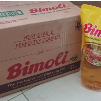 1 DUS (12) MINYAK GORENG BIMOLI 1 LITER
