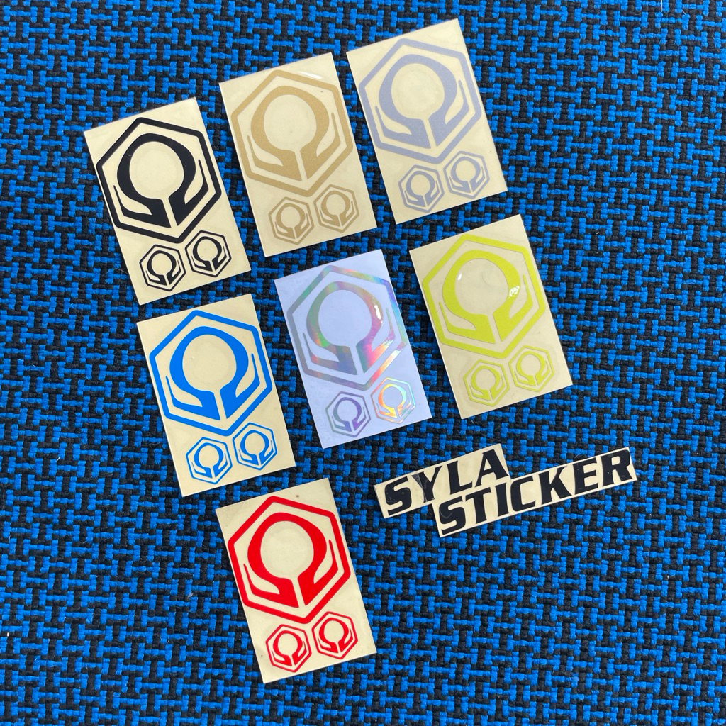 Sticker Stiker Hexom Set Cutting