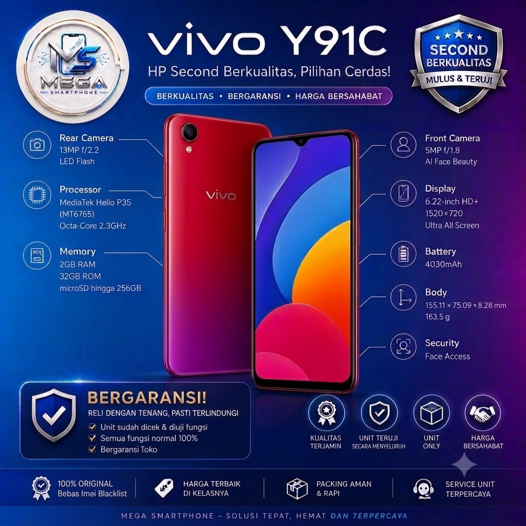 VIVO Y91C | HP Second Unit Only