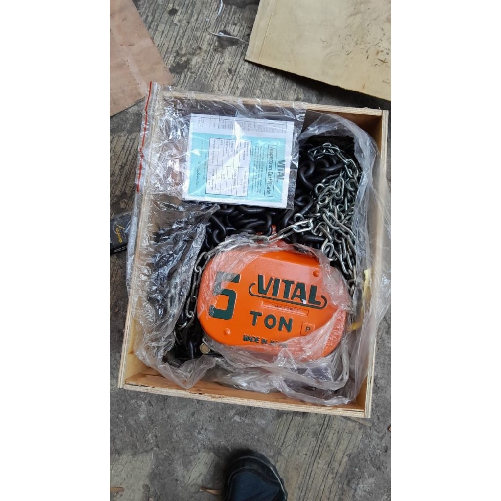 chain block takel 5 ton x 12 meter vital