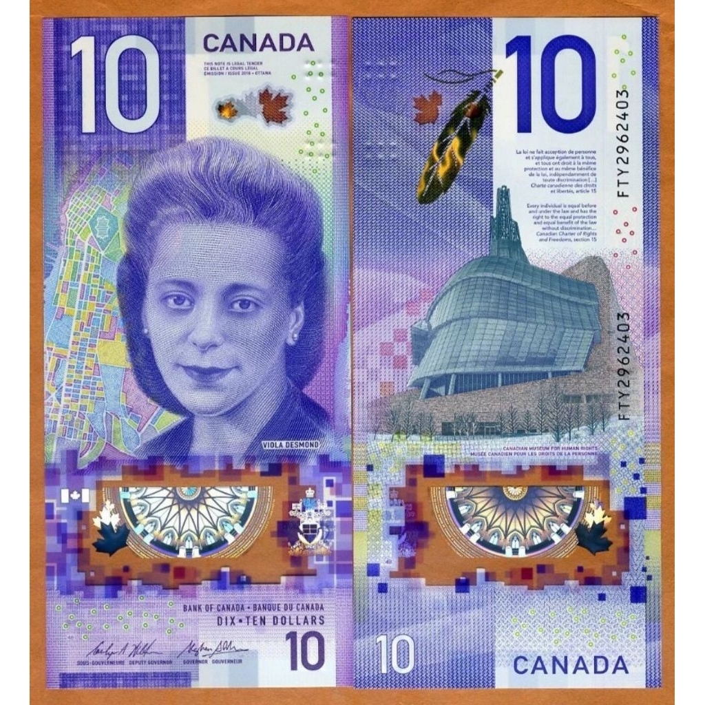 UKA Canada 10 Dollars 2018 New Vertical Polymer