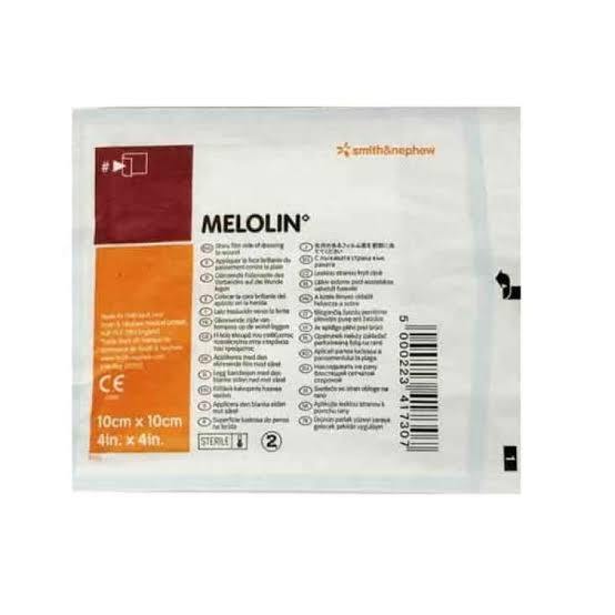 Melolin 10x10 cm - Perban Medis Tahan Air, Hypoallergenic, Non-Adhesive
