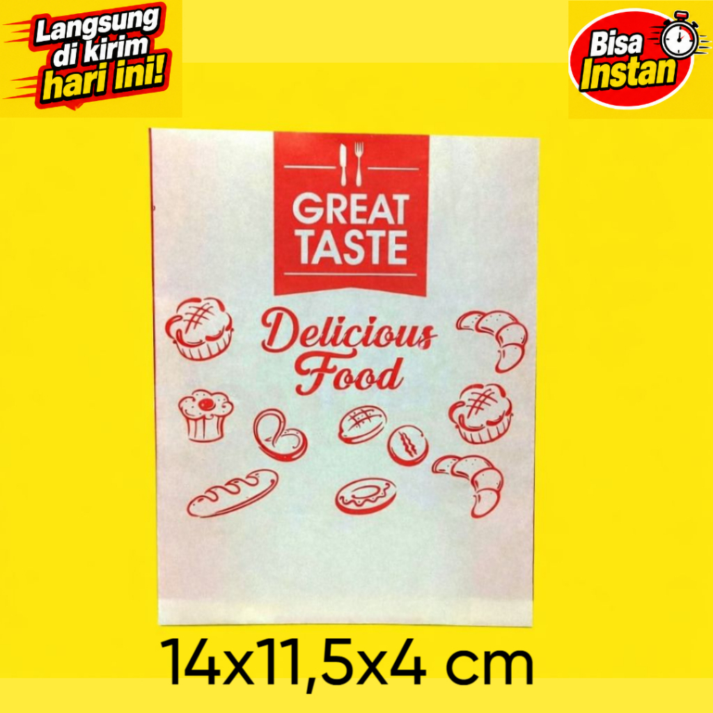 [PROMO ISI 50 PCS] Kemasan Kentang Goreng / Kantong Kentang Goreng / Kantong Kertas Kentang Goreng /