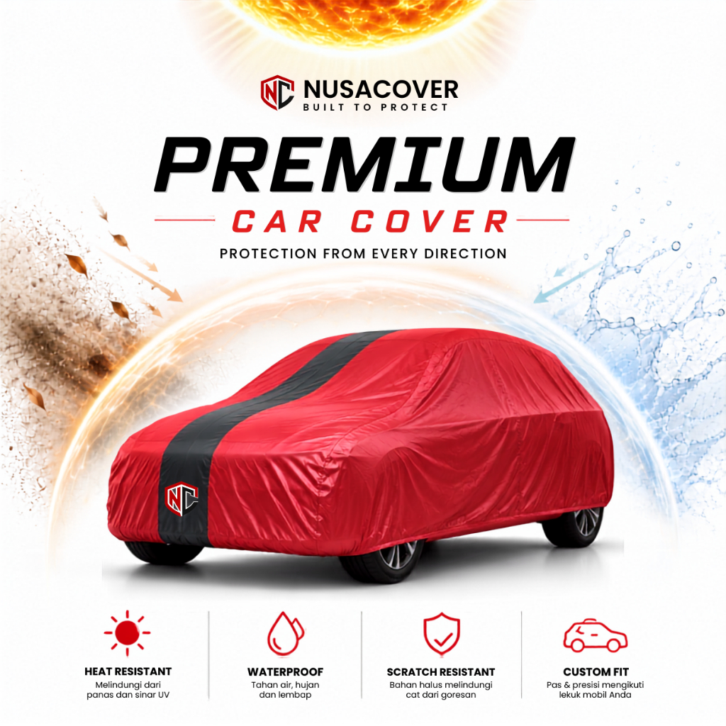 Premium Cover Mobil Sarung Mobil Mercy Mercedes Benz W123 Mercy Tiger Mantel Mobil Mercy W123