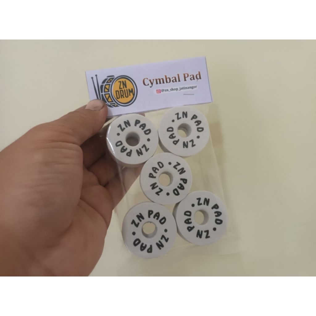 Cymbal pad Custom Putih