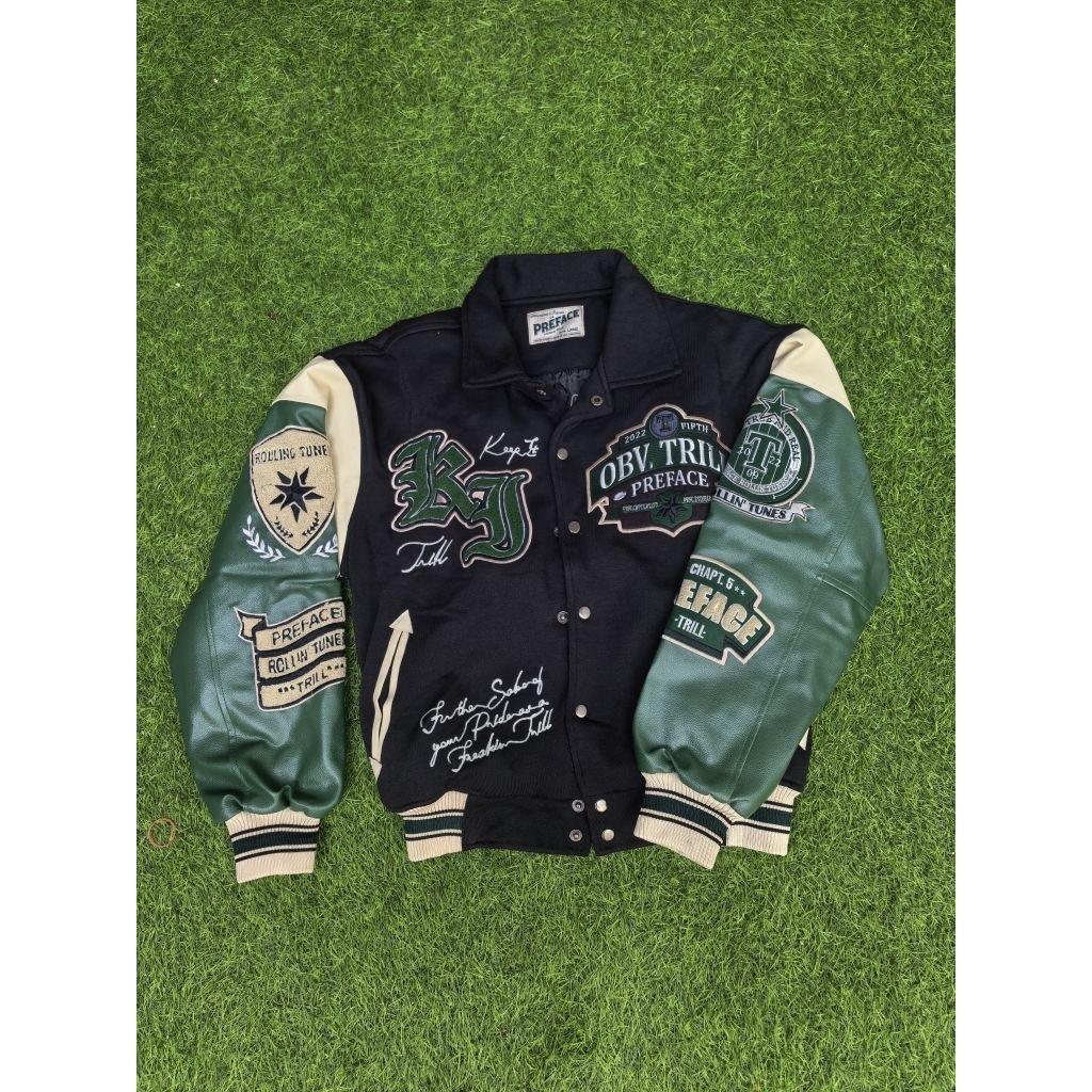 VARSITY JACKET PREFACE LEATHER