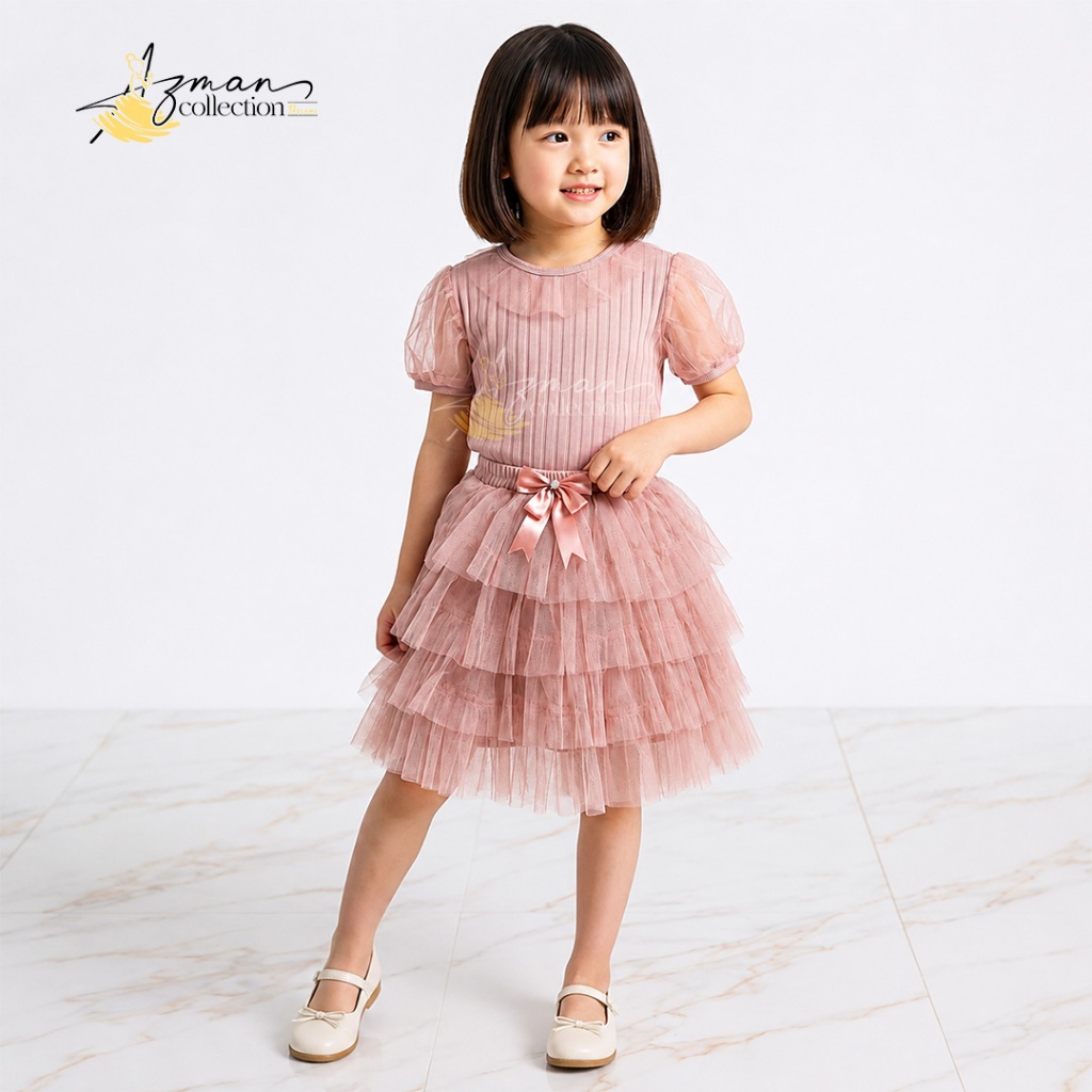 Setelan Rok Tutu Anak Perempuan Premium ALEXA