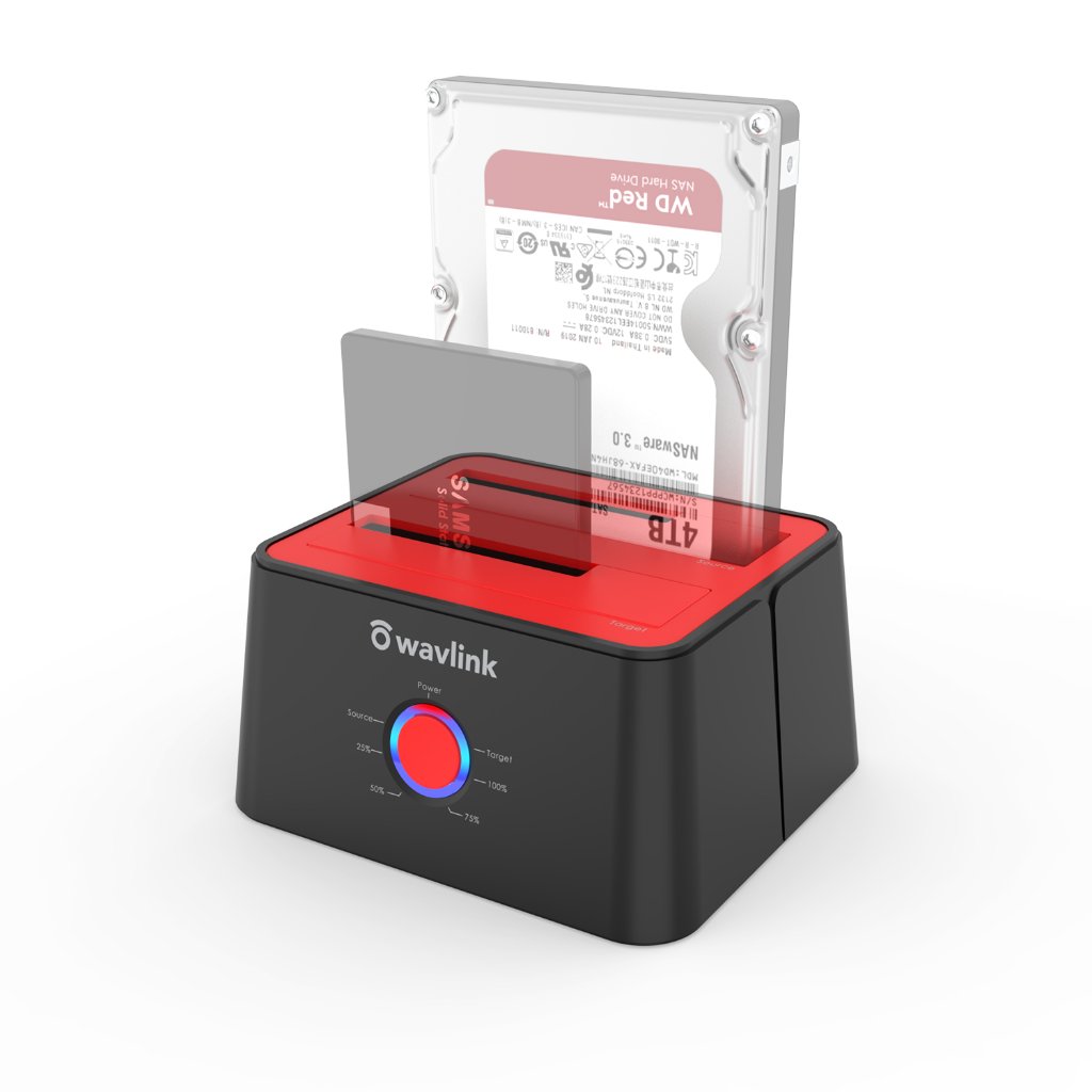 Wavlink Dual Bay Hard Drive Docking Station, USB 3.0 to SATA I/II/III Tool-Free External Hard Drive 