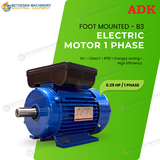 ADK motor electro 1500RPM 0.25HP 0.25 HP - Dinamo Penggerak Listrik