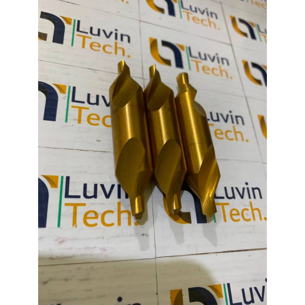 CENTER DRILL BS6 / CENTER DRILL 6 MM / BOR CENTER / DRILL CENTER 6MM CENTER DRILL BS6 HSS TIN COATED