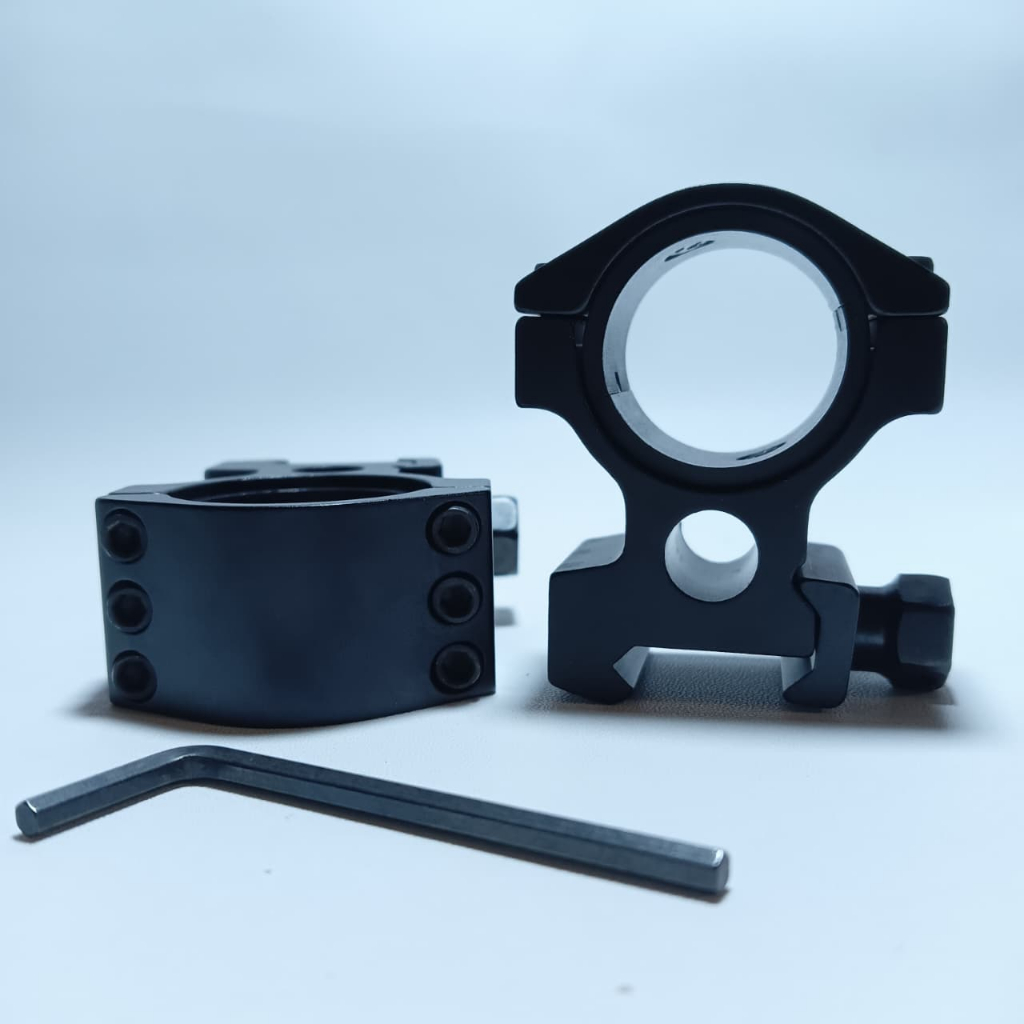Mounting 3 baut od 25 dan 30 kaki rail 22 tinggi mounting teleskop