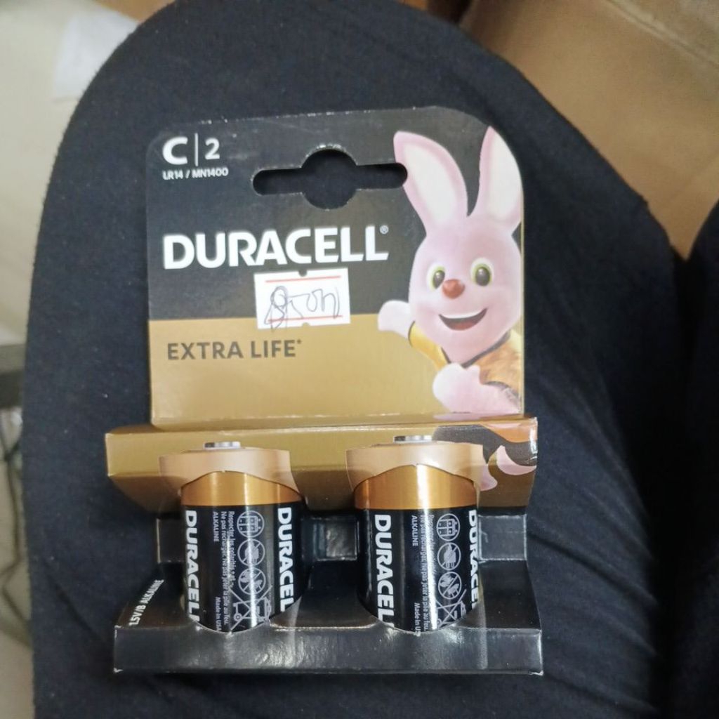 Baterai Duracell Size C LR14 Extra Life BP2
