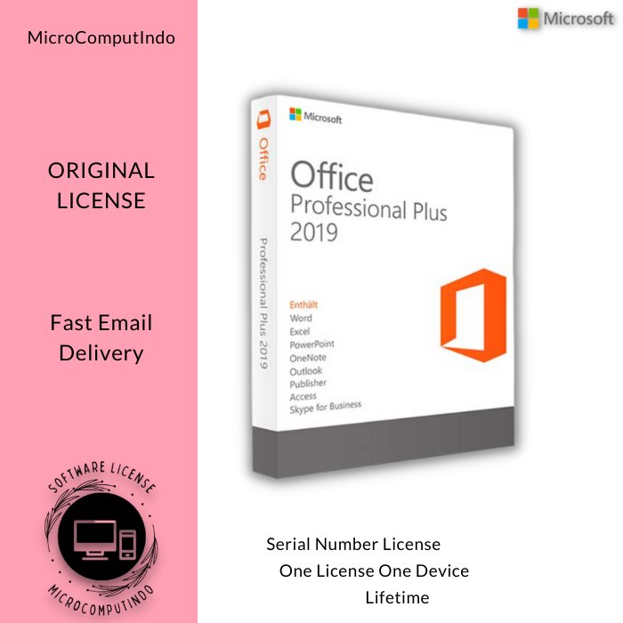 Lisensi Ms Office 2019 Professional Plus Lifetime Original